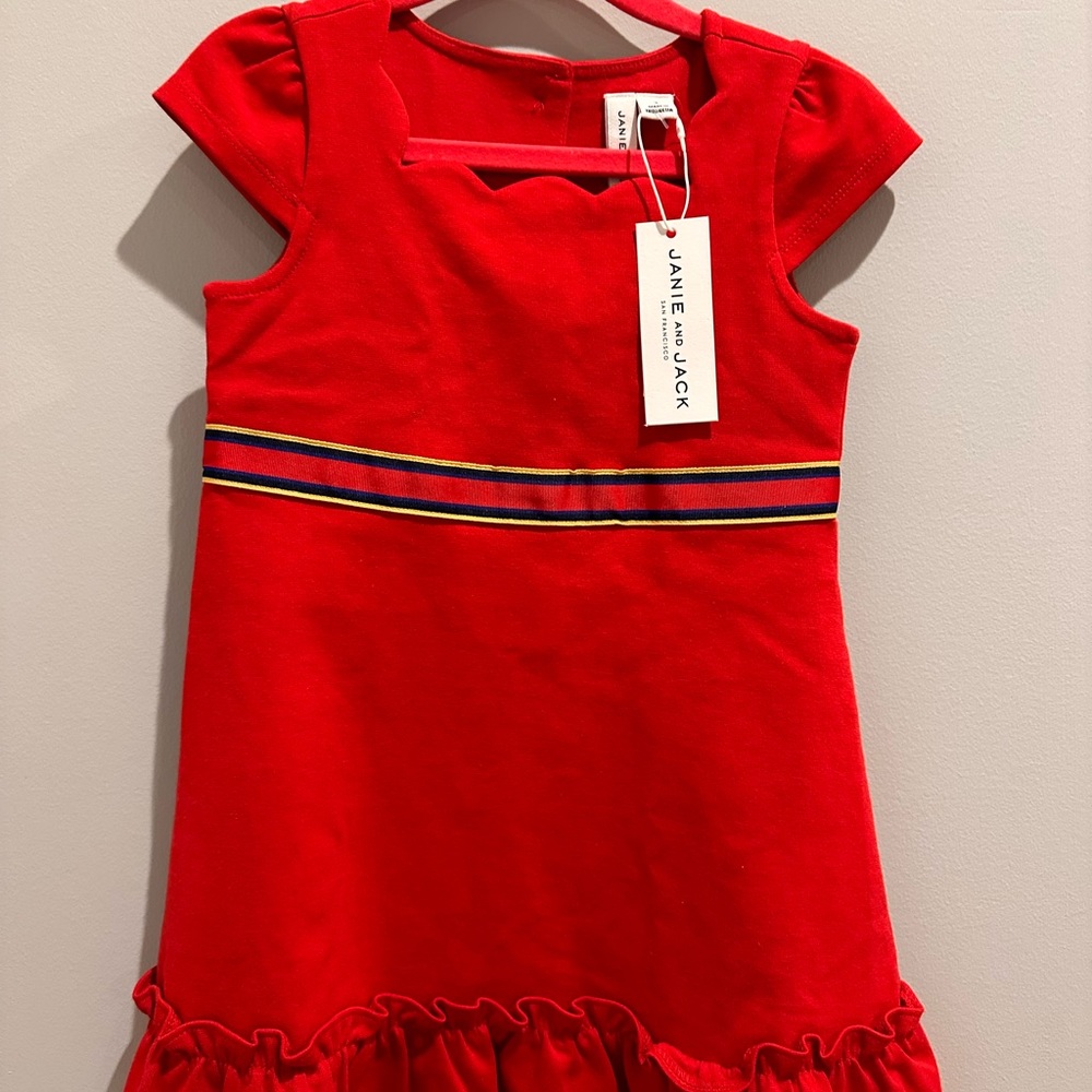 Beautiful Janie and jack red dress. New and fits perfectly